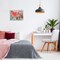 Stupell Industries Playful Heart & Flowers Canvas Wall Art Design by LSR Design Studio
